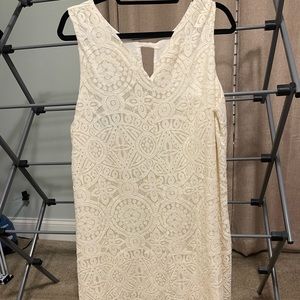 Cream dress size large